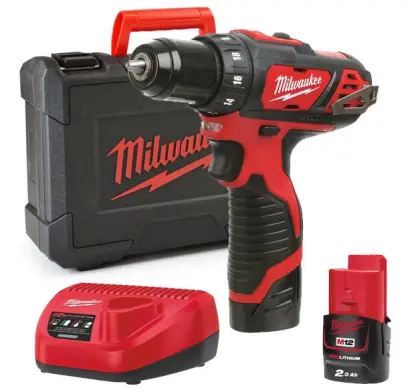 Aku subkompaktní vrtačka/šroubovák Milwaukee M12 BDD-202C (MI4933441915)